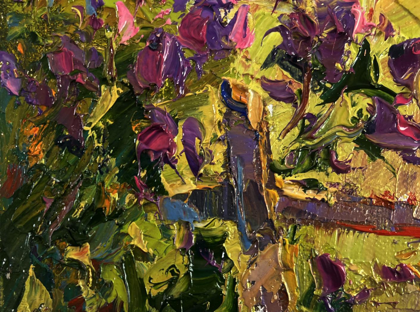 Vibrant impressionist oil painting The Tenderness of Dawn by Oksana Ivanyuk