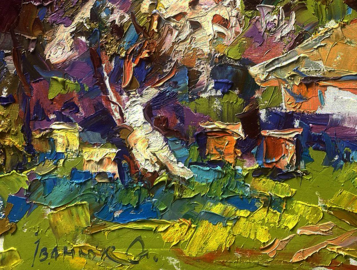 Vibrant impressionist oil painting The Earth is Waking Up Spring Has Come by Oleksiy Ivanyuk