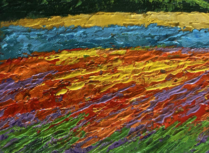 Vibrant oil painting A light breeze in the evening by V. Zadorozhnya