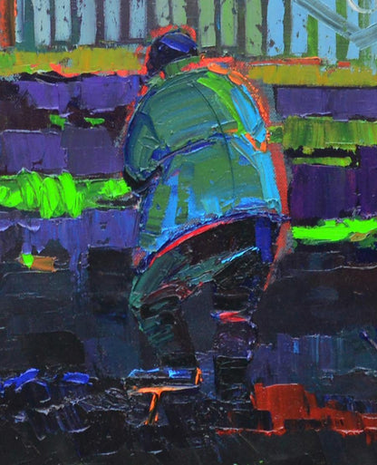 Oil painting Spring in the Village by Natalia Korf-Ivaniuk
