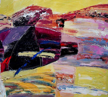 Oil painting Taste of Caraminera by Tatyana Shulyak, abstract expressionist vibrant colors