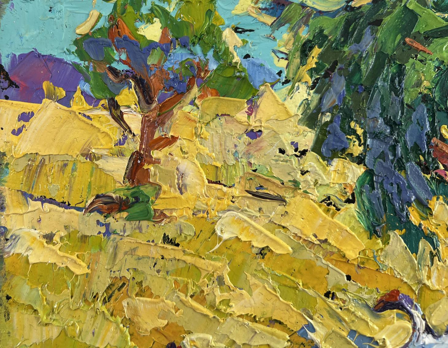 Vibrant impressionist oil painting A day filled with summer by Oleksiy Ivanyuk