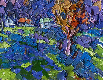 Vibrant impressionist oil painting Clear morning by Oleksiy Ivanyuk