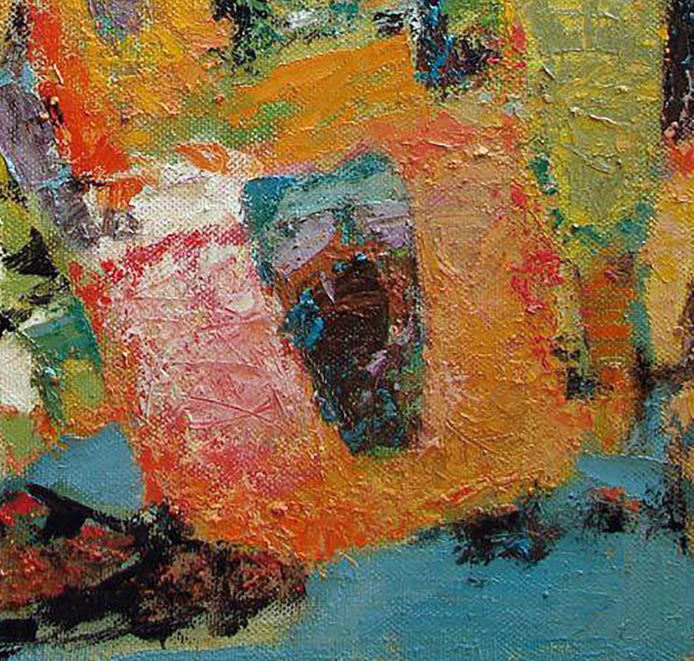 Vibrant impasto oil painting Delicate orange scent by Tatyana Shulyak
