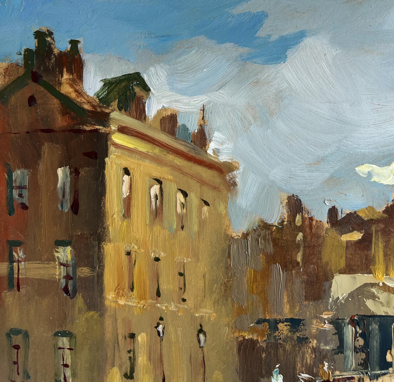 Oil painting The heart of the city above the river by Yuriy Suprunchuk