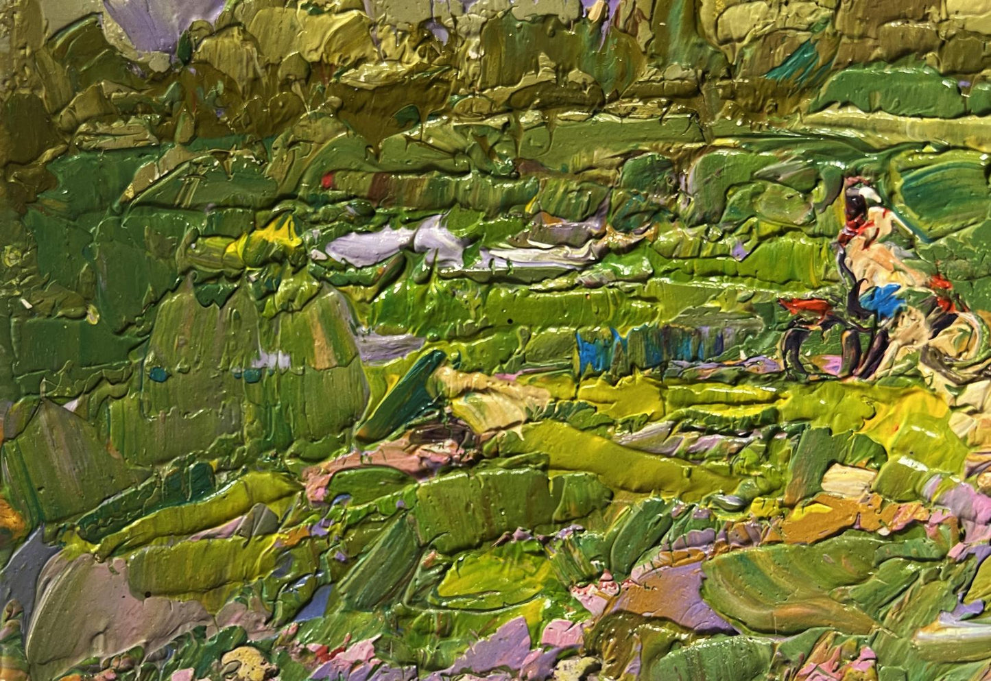 Oil painting Summer walk outside the village by Oleksiy Ivanyuk