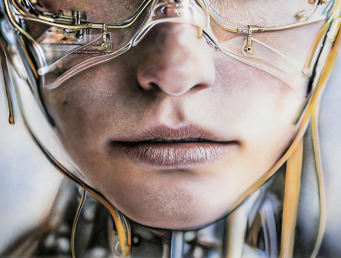 Acrylic painting My New Glasses Johannes Wessmark