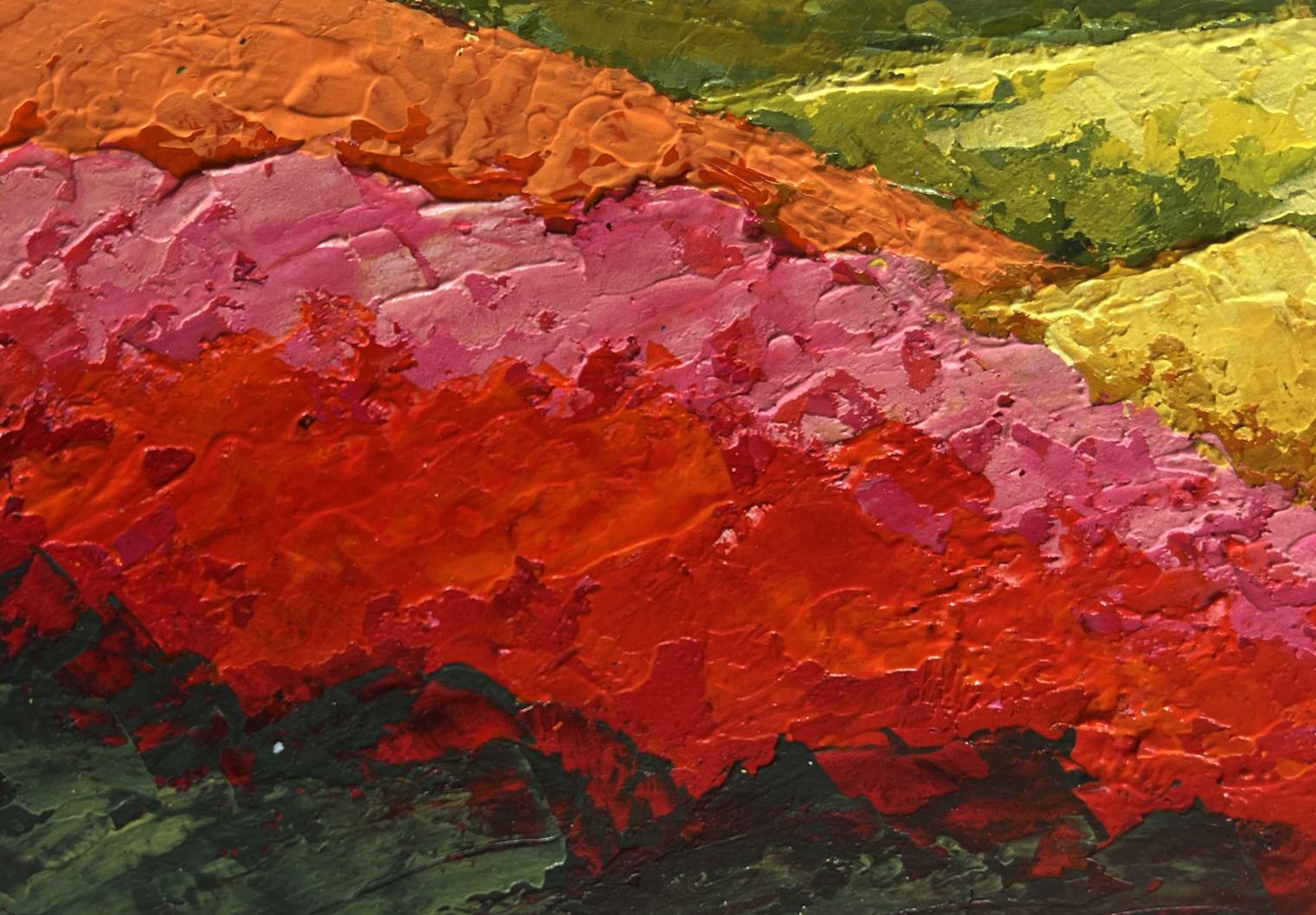 Vibrant Sunset on the Mountain oil painting by V. Zadorozhnya