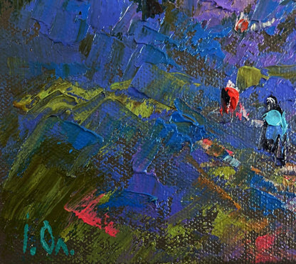 Vibrant Oleksiy Ivanyuk oil painting Warm moments among loved ones