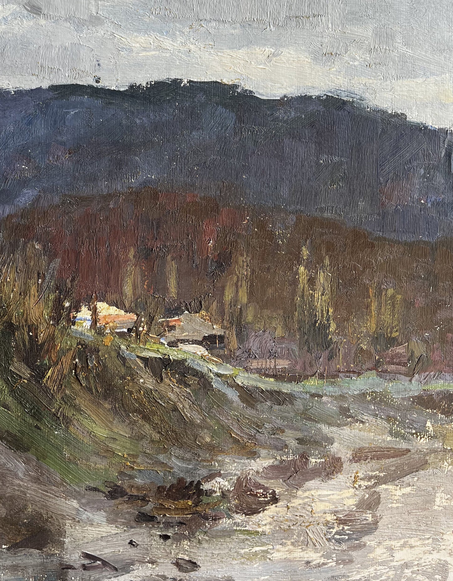 Oil painting Autumn in the mountains by Boris Spornikov
