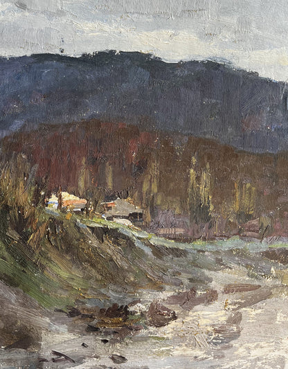 Oil painting Autumn in the mountains by Boris Spornikov