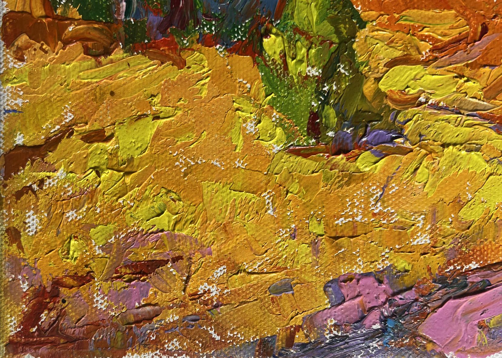 Vibrant Oil painting A light breeze in the field by Oleksiy Ivanyuk