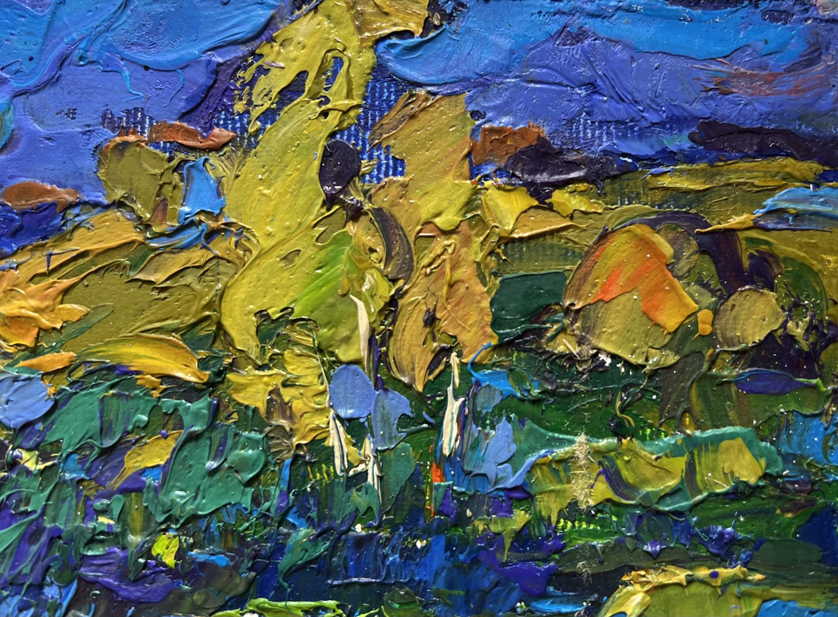Vibrant impressionist oil painting Night rest in nature by Oleksiy Ivanyuk