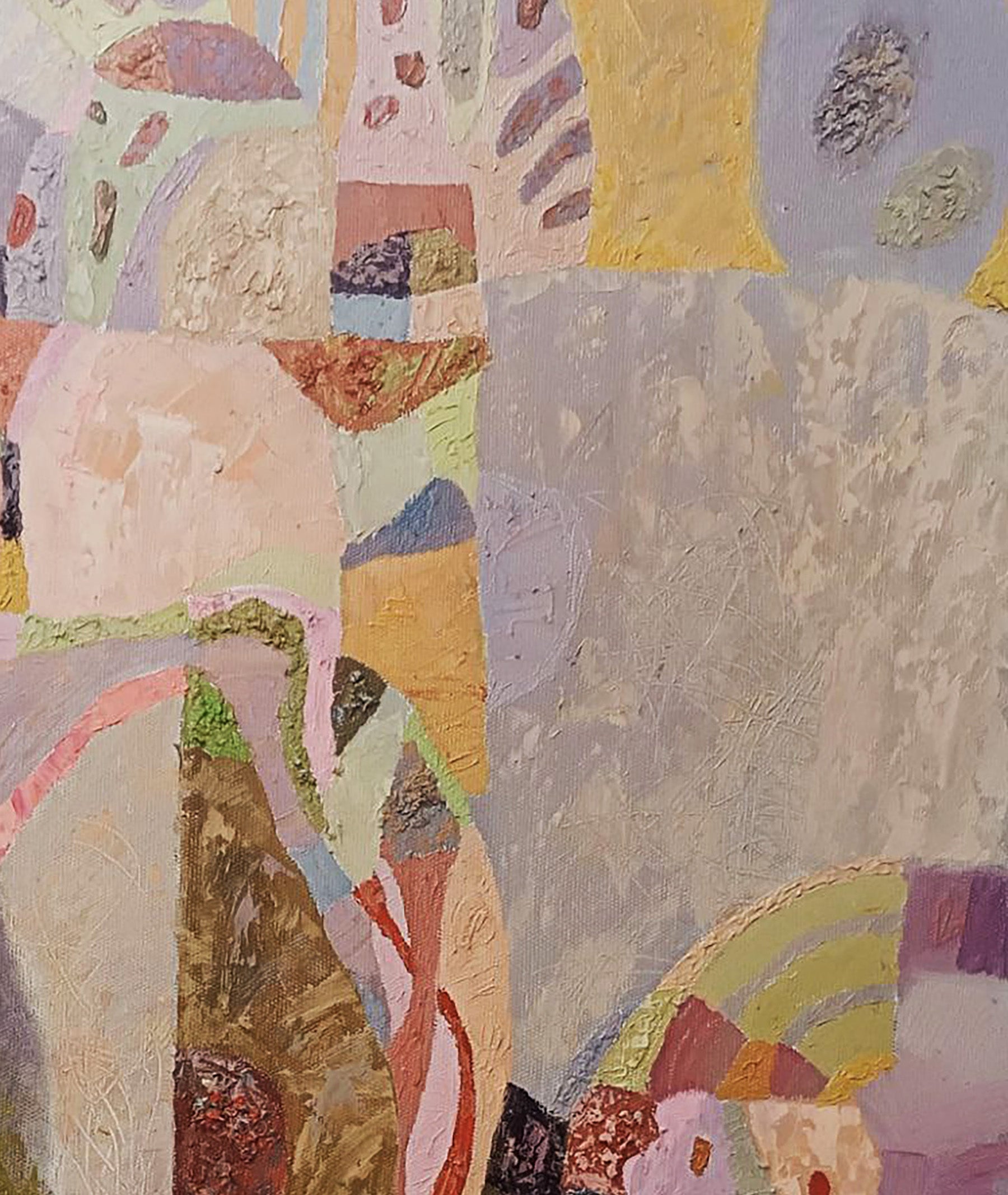 Oil painting Turkish Delight by Tatyana Shulyak, abstract expressionist pastels