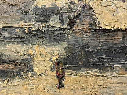 Oil painting Winter countryside  Volodymyr Pashchenko