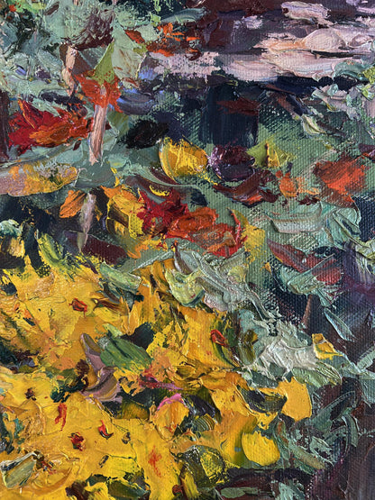 Vibrant impressionist oil painting Nature’s invitation by Alexander Cherednichenko