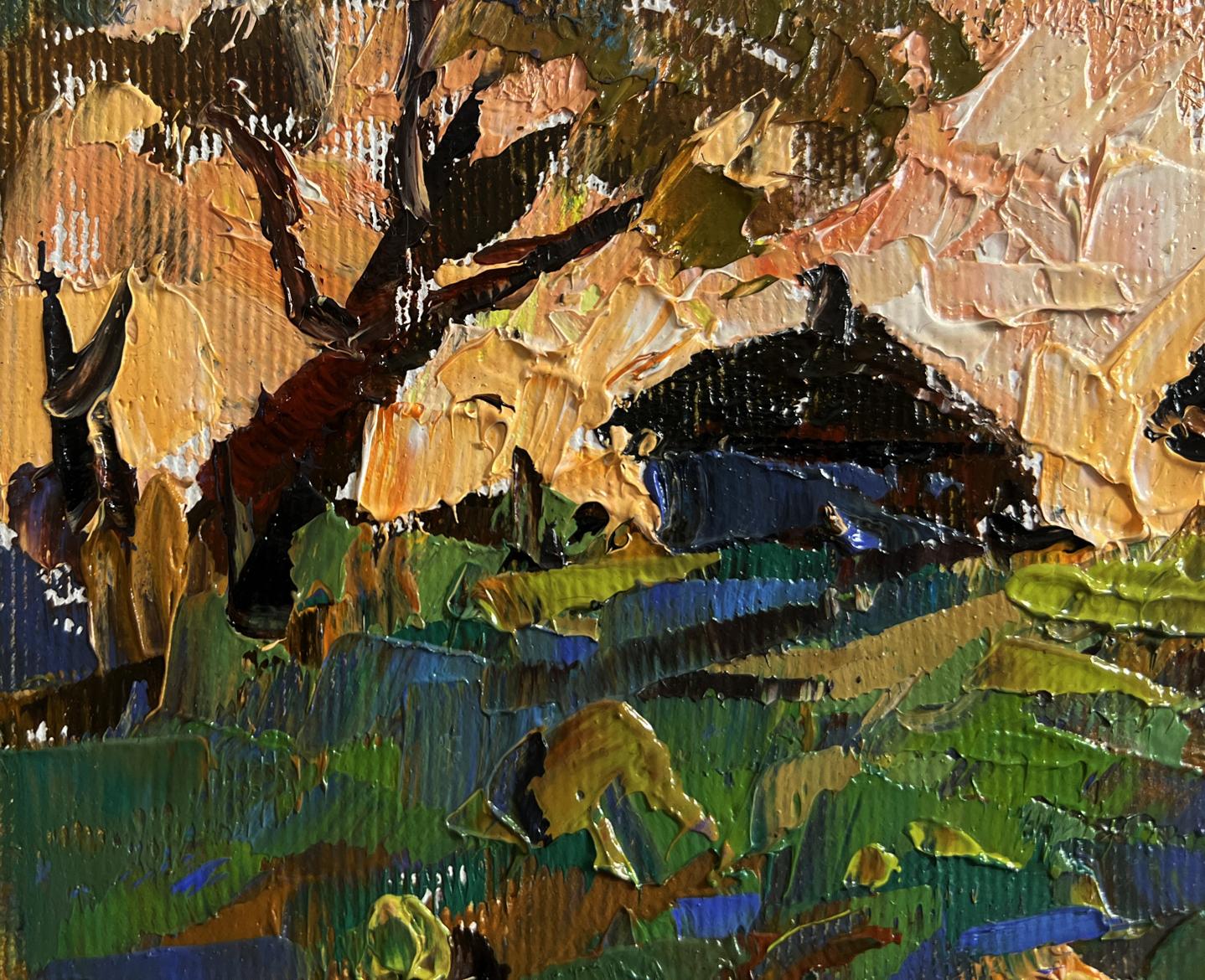 Oil painting Autumn vegetable gardens by Oleksiy Ivanyuk