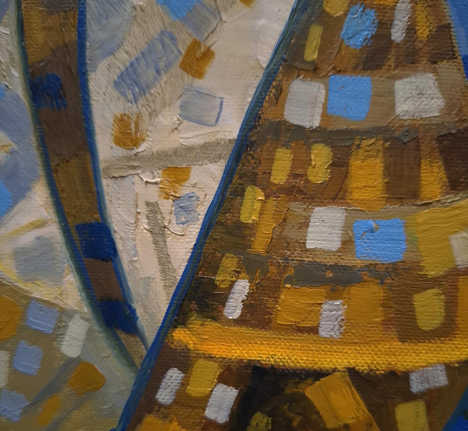 Oil painting of sailboats on sunny day by Sergiy Voichenko