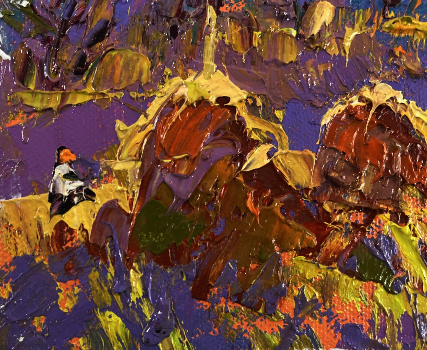 Vibrant impressionist oil painting Light fades in the embrace of silence by Oleksiy Ivanyuk