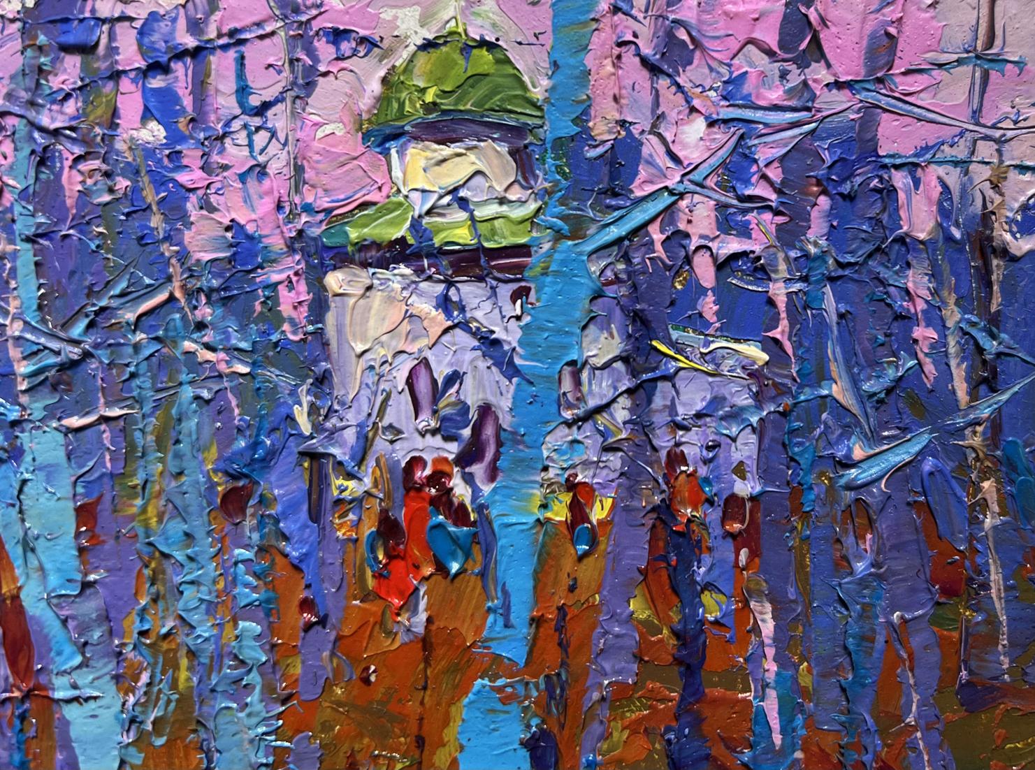 Oil painting Autumn coolness in the forest by Oksana Ivanyuk