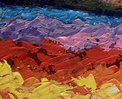 Vibrant Farewell Light on the Horizon oil painting by V. Zadorozhnya