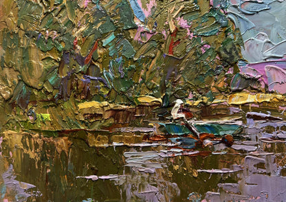 Oil painting Relaxation on a summer river by Oleksiy Ivanyuk