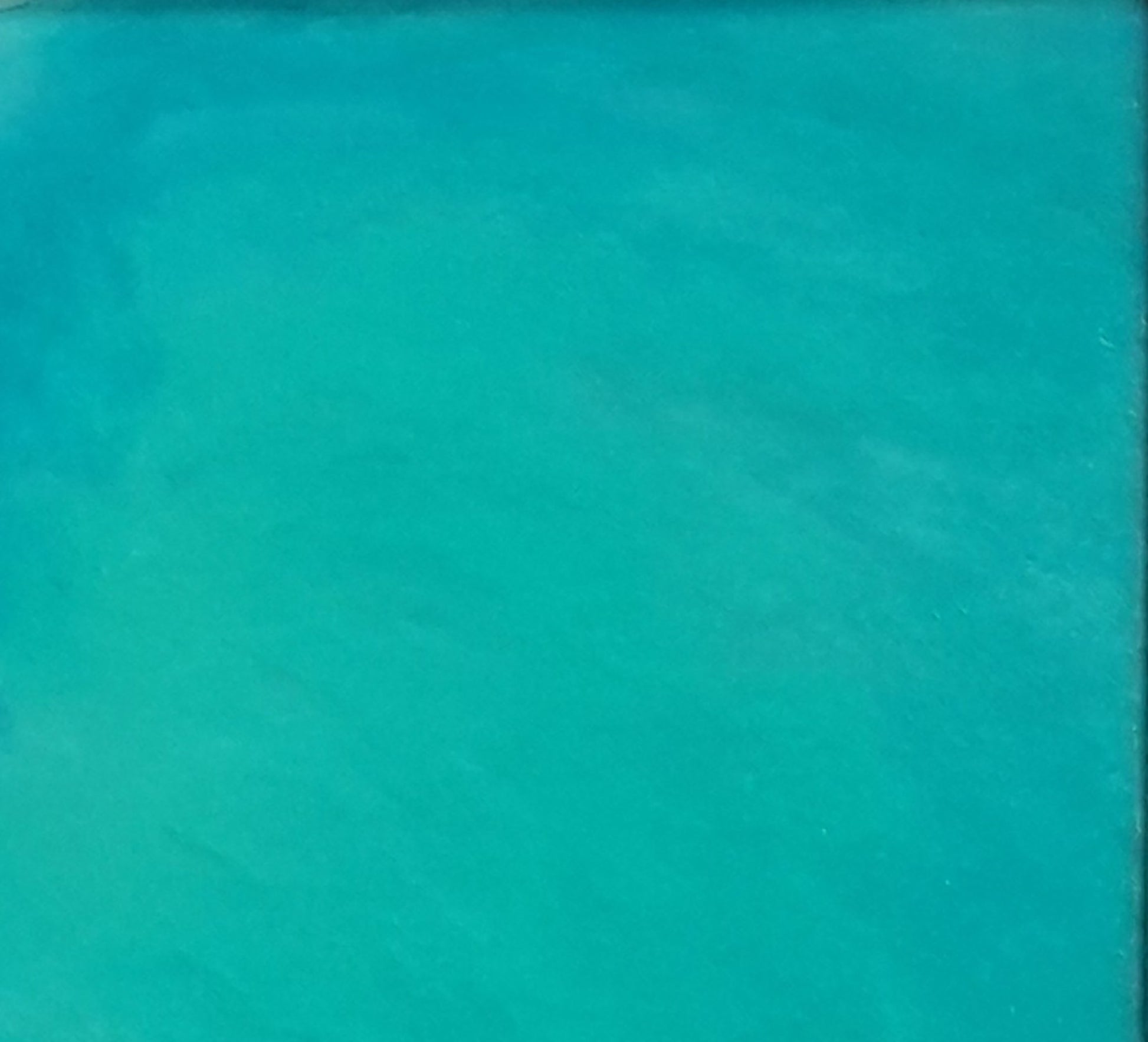 Oil painting The silence of the depths of the seabed by Vasily Korkishko on teal textured surface