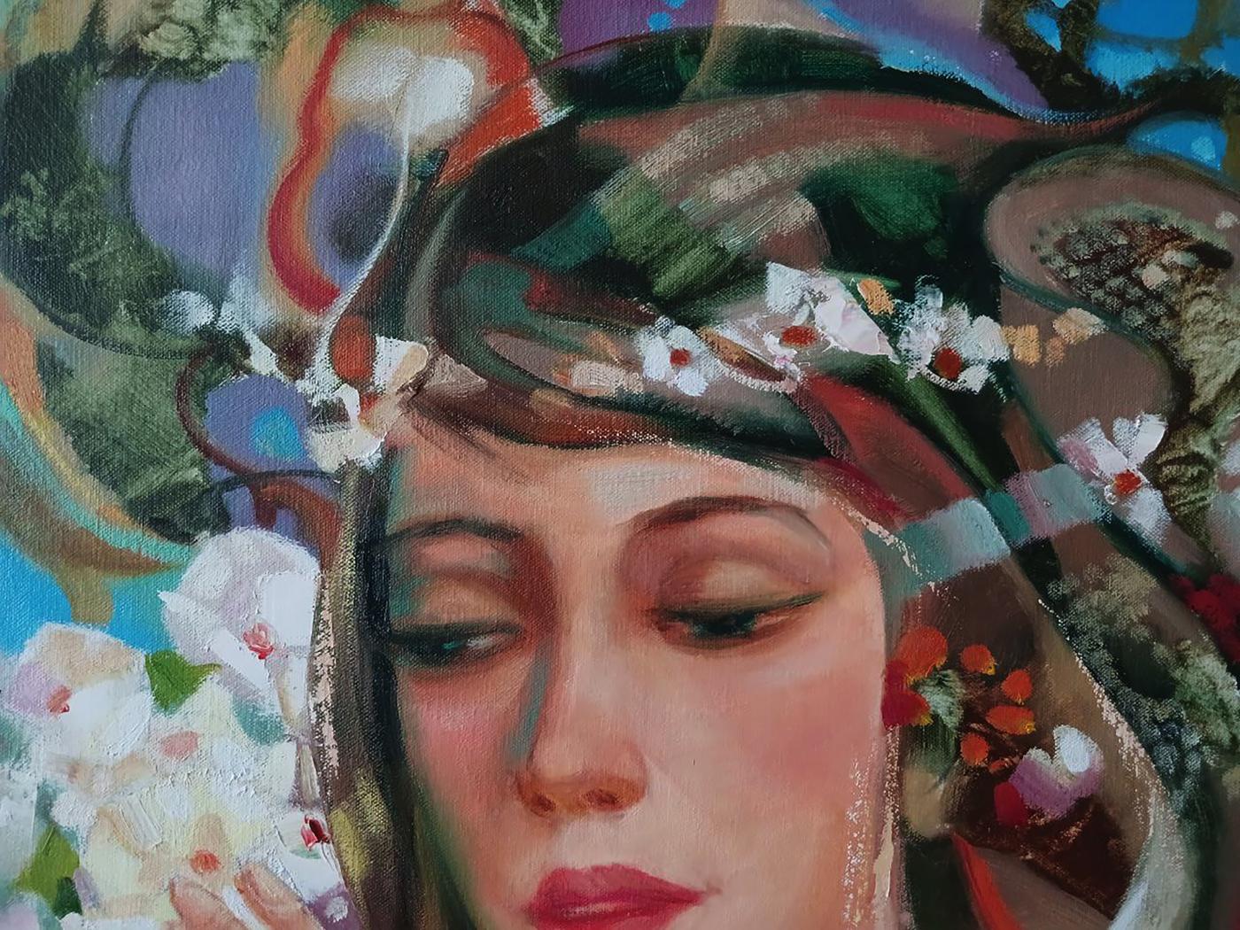 Abstract oil painting Breath of Spring by Anatoly Tarabanov