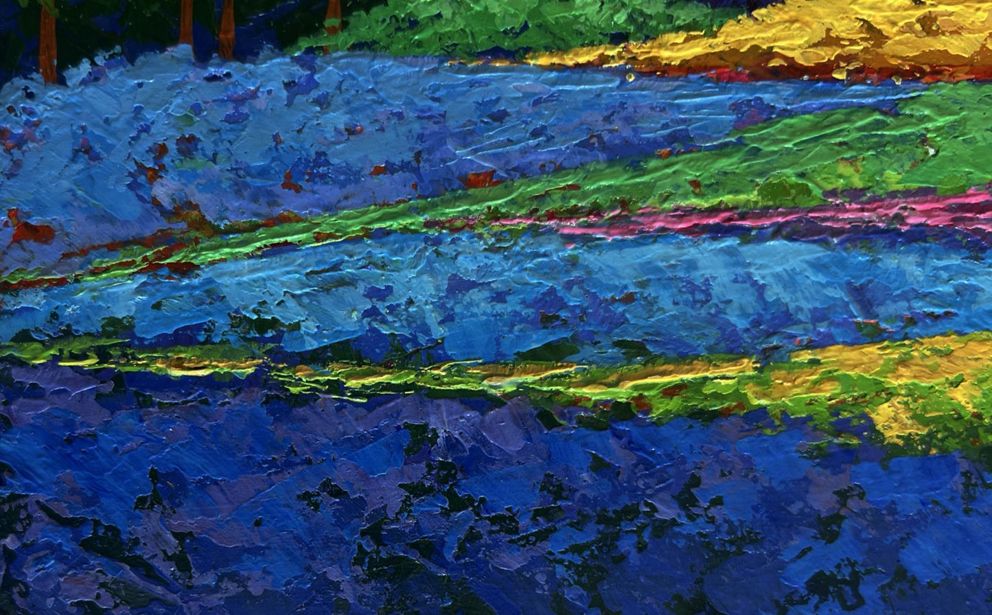 Vibrant Summer flower meadows oil painting by V. Zadorozhnya