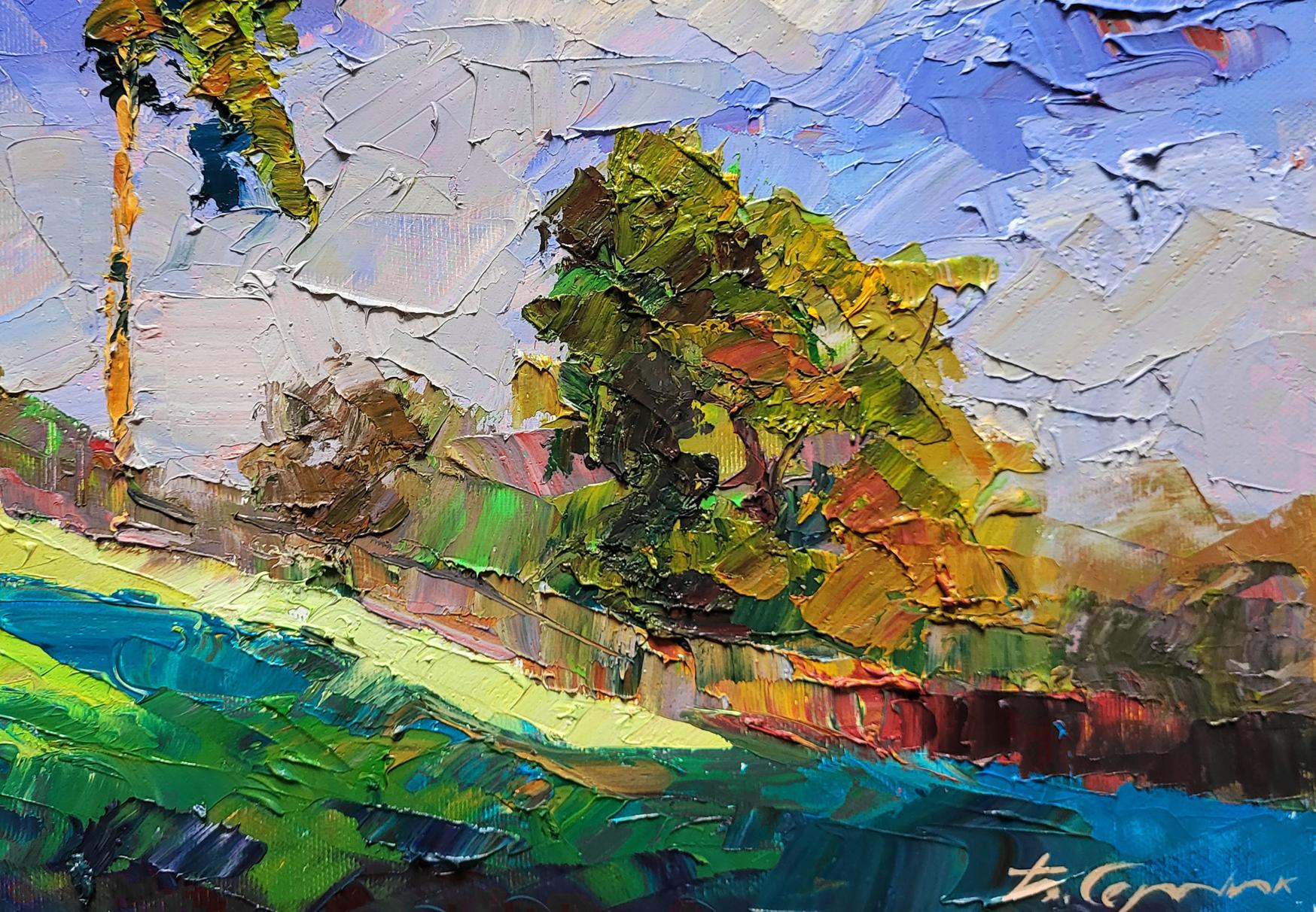 Vibrant impressionist oil painting The Last Days of Summer by Boris Serdyuk
