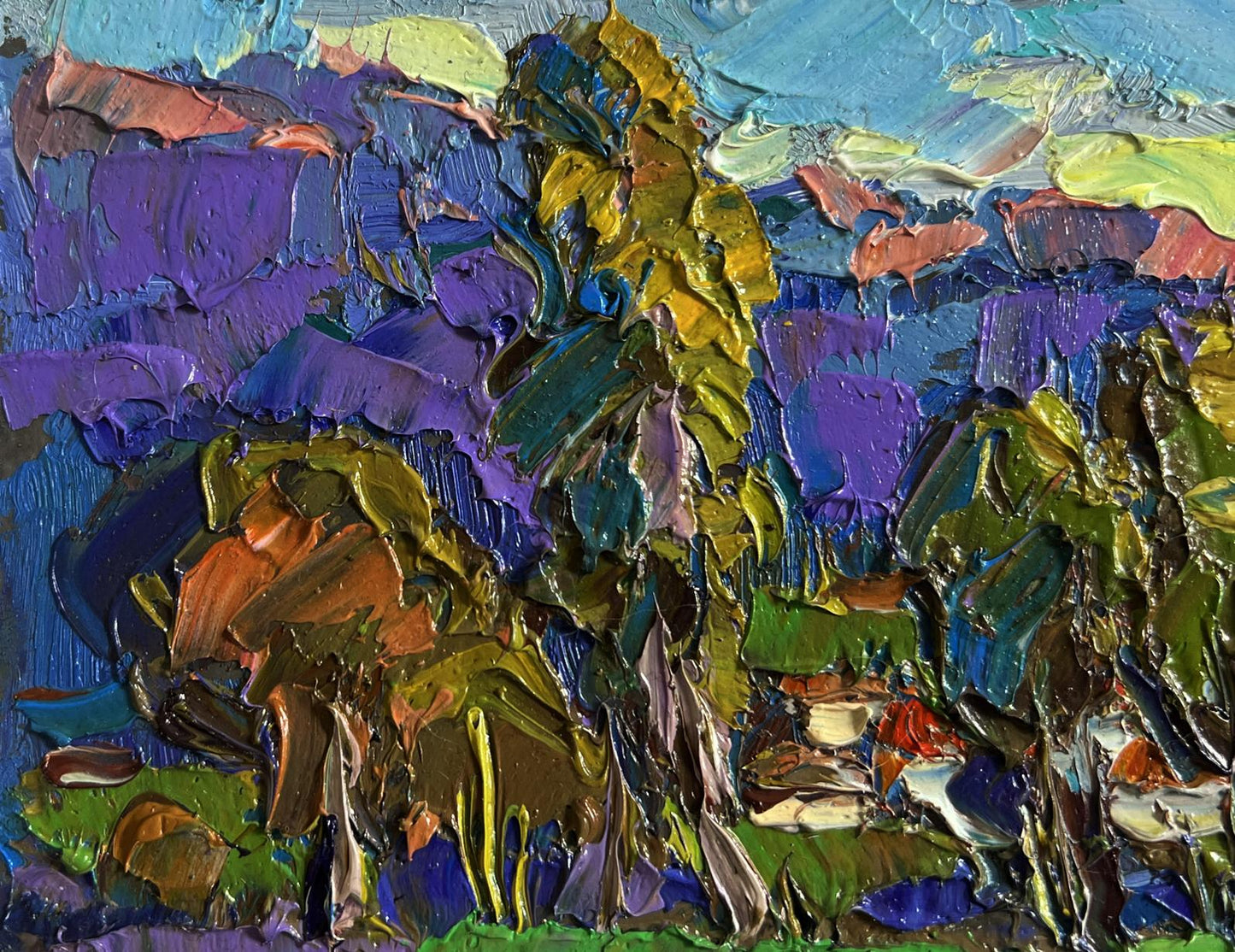 Oil painting Morning ringing of church bells by Oksana Ivanyuk