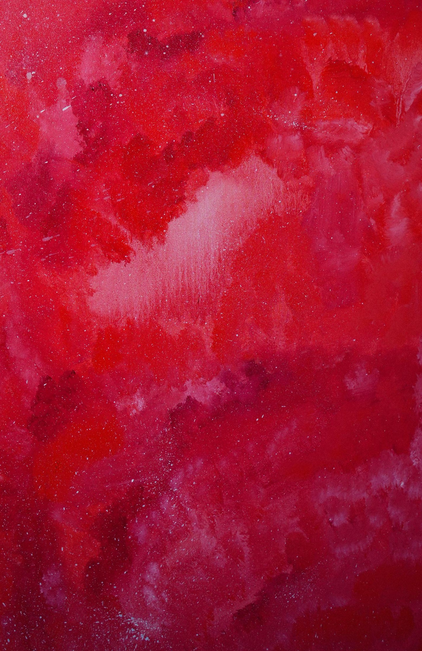 Vibrant Mystical Red oil painting by Victoria Kagalovska