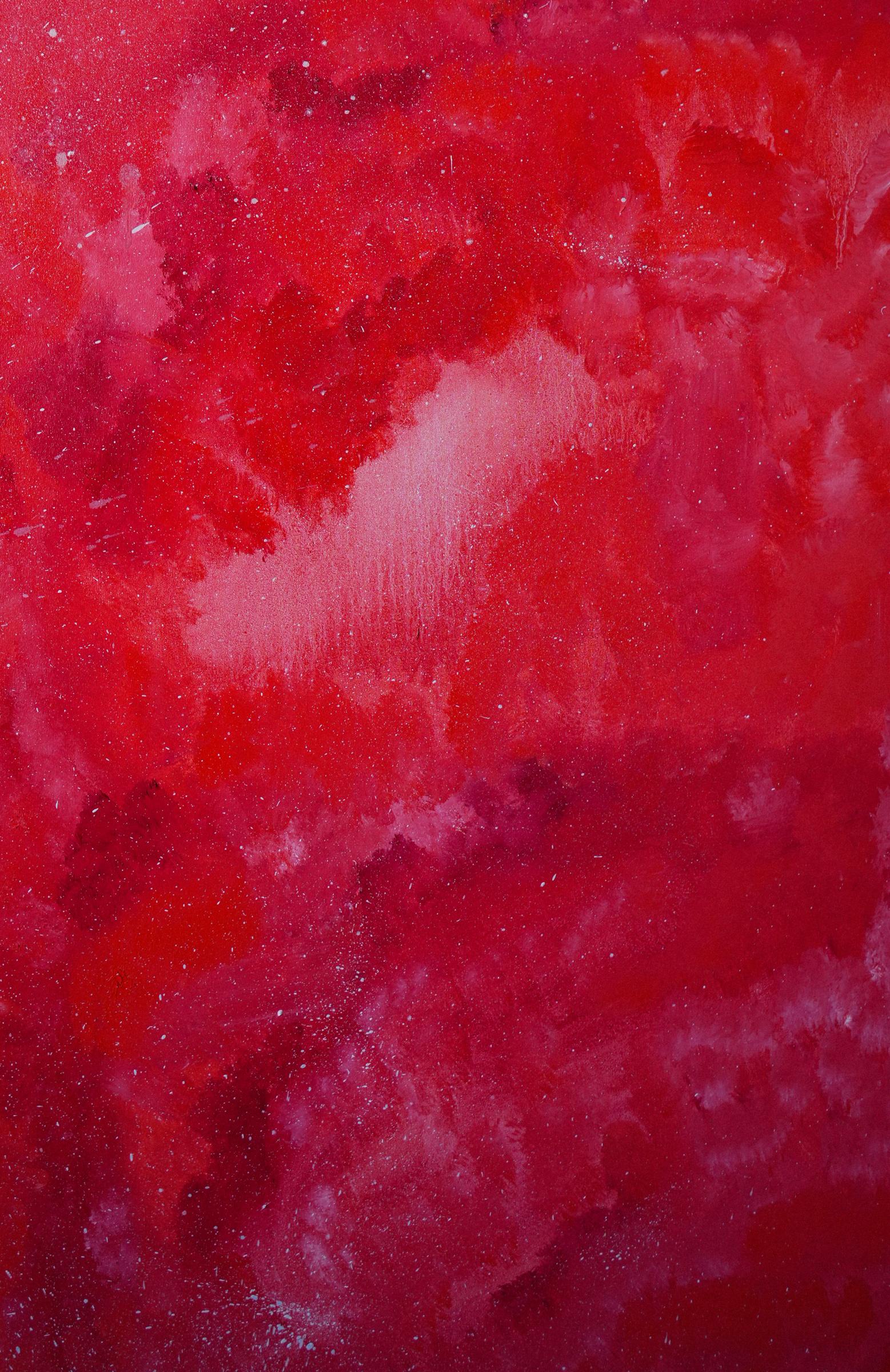 Vibrant Mystical Red oil painting by Victoria Kagalovska