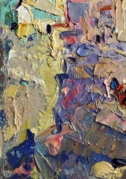 Oil painting of city tower on sunny day by Oleksiy Ivanyuk