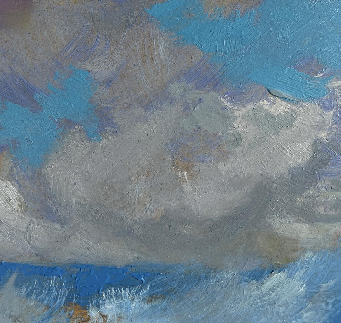 Oil painting of raging sea waves by Yuriy Suprunchuk