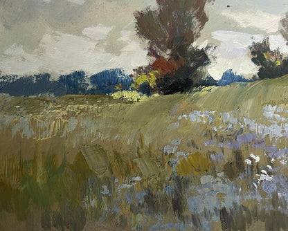 Oil painting of summer flower meadows by Yuriy Suprunchuk
