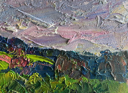 Oil painting Summer meadows and forests by Boris Serdyuk