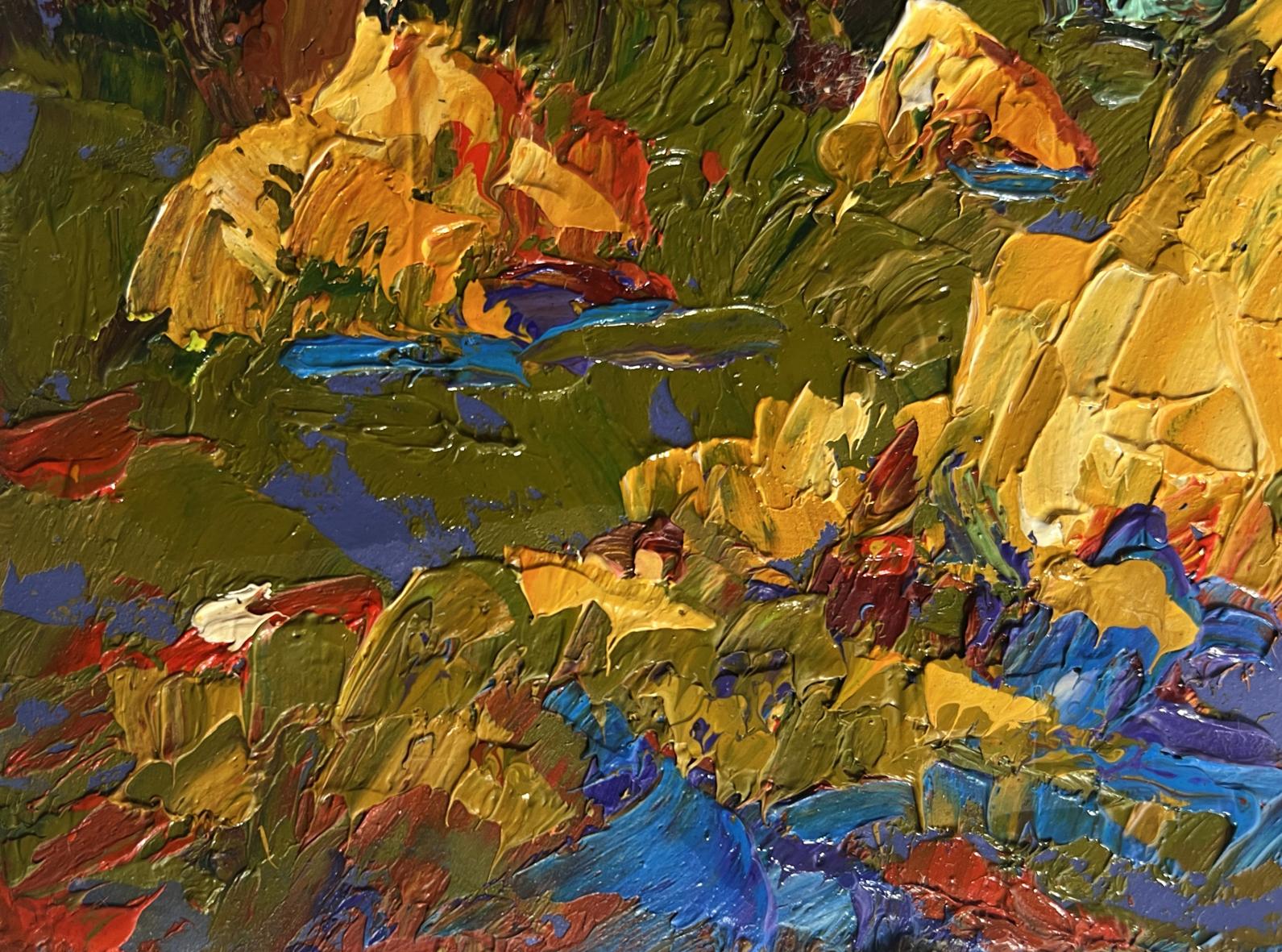 Vibrant impressionist oil painting Returning from the field in the evening by Oleksiy Ivanyuk