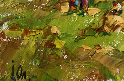 Oil painting Light and Peace among the meadows by Oleksiy Ivanyuk