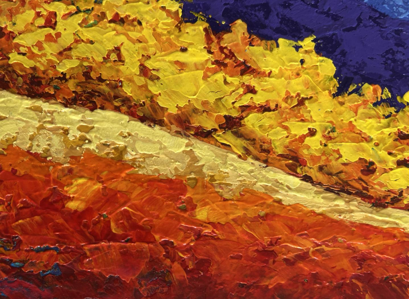 Vibrant Autumn Yellow Cloud oil painting by V. Zadorozhnya