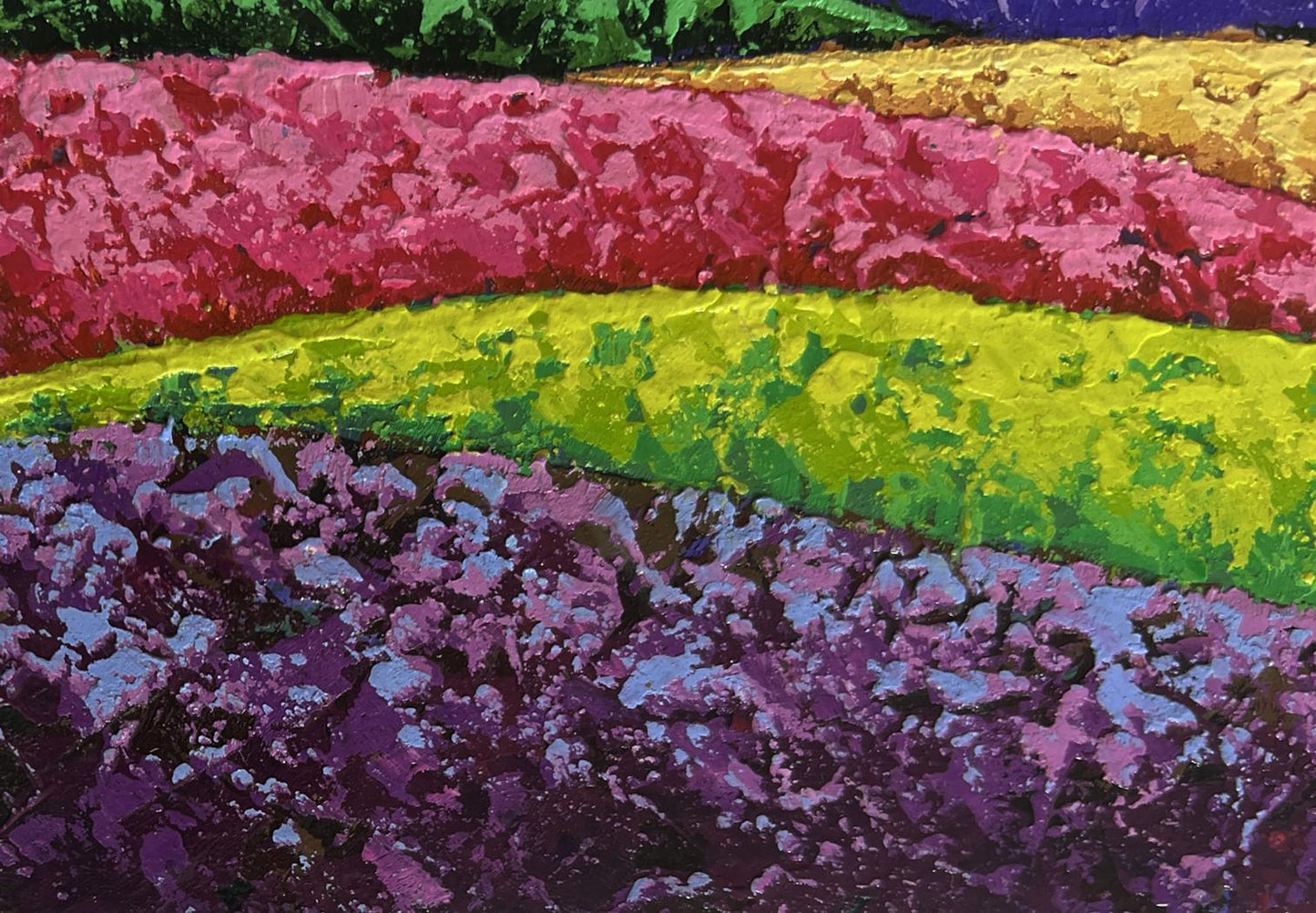 Vibrant Tranquility of the Mountains oil painting by V. Zadorozhnya