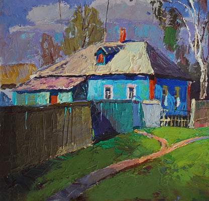 Oil painting Spring in the city of Divination by Egor Shvachunov