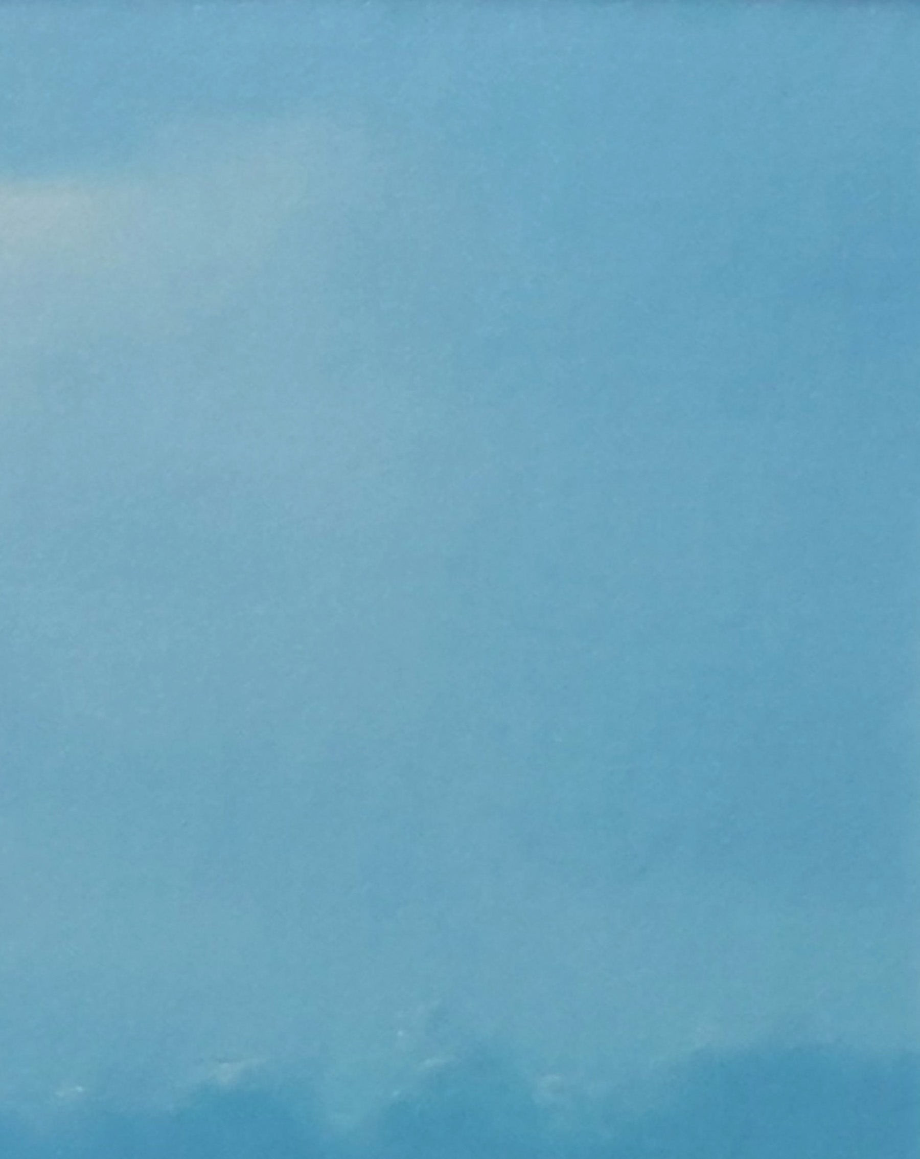 Oil painting When the sea reflects the sky by Vasily Korkishko, gradient blue sky with clouds