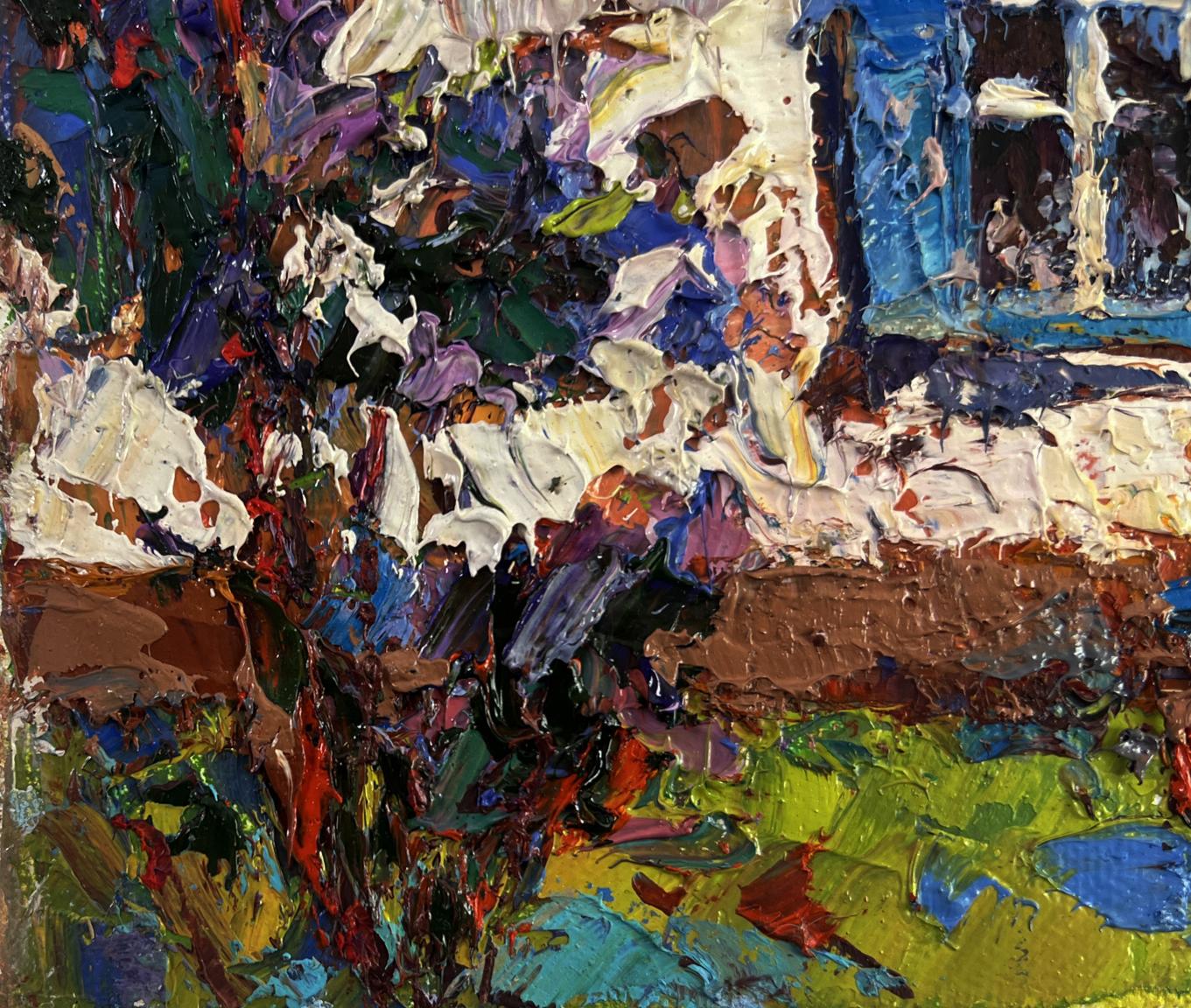 Vibrant oil painting Warm in every ray and smile by Oksana Ivanyuk