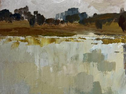 Abstract oil painting The flow of time and nature by Yuriy Suprunchuk