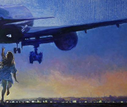 Oil painting Flight to the sky Anatoly Varvarov