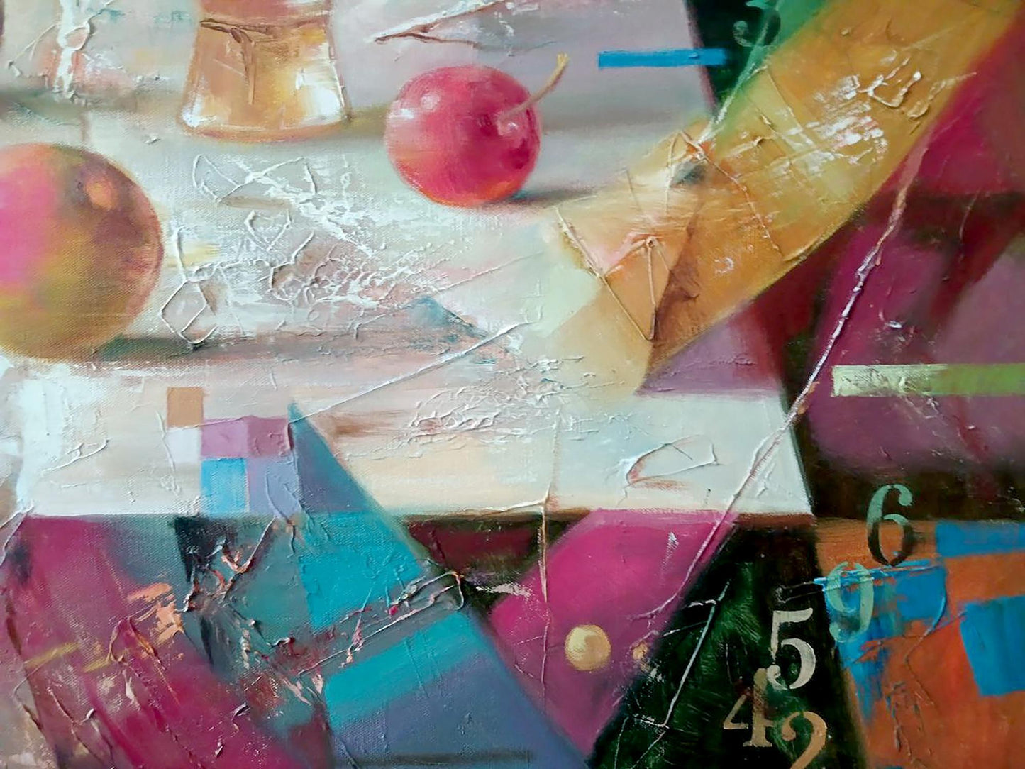 Vibrant abstract oil painting Thaw by Anatoly Tarabanov with bold textured strokes