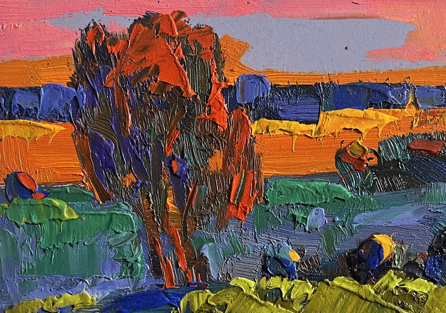 Oil painting Far away in the silence of nature by Oleksiy Ivanyuk