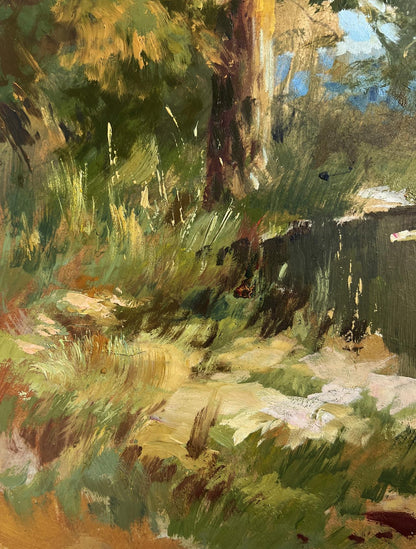 Vibrant impressionist oil painting Whisper of forest and water by Yuriy Suprunchuk