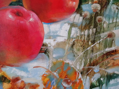 Abstract oil painting Apples On The Snow Anatoly Tarabanov